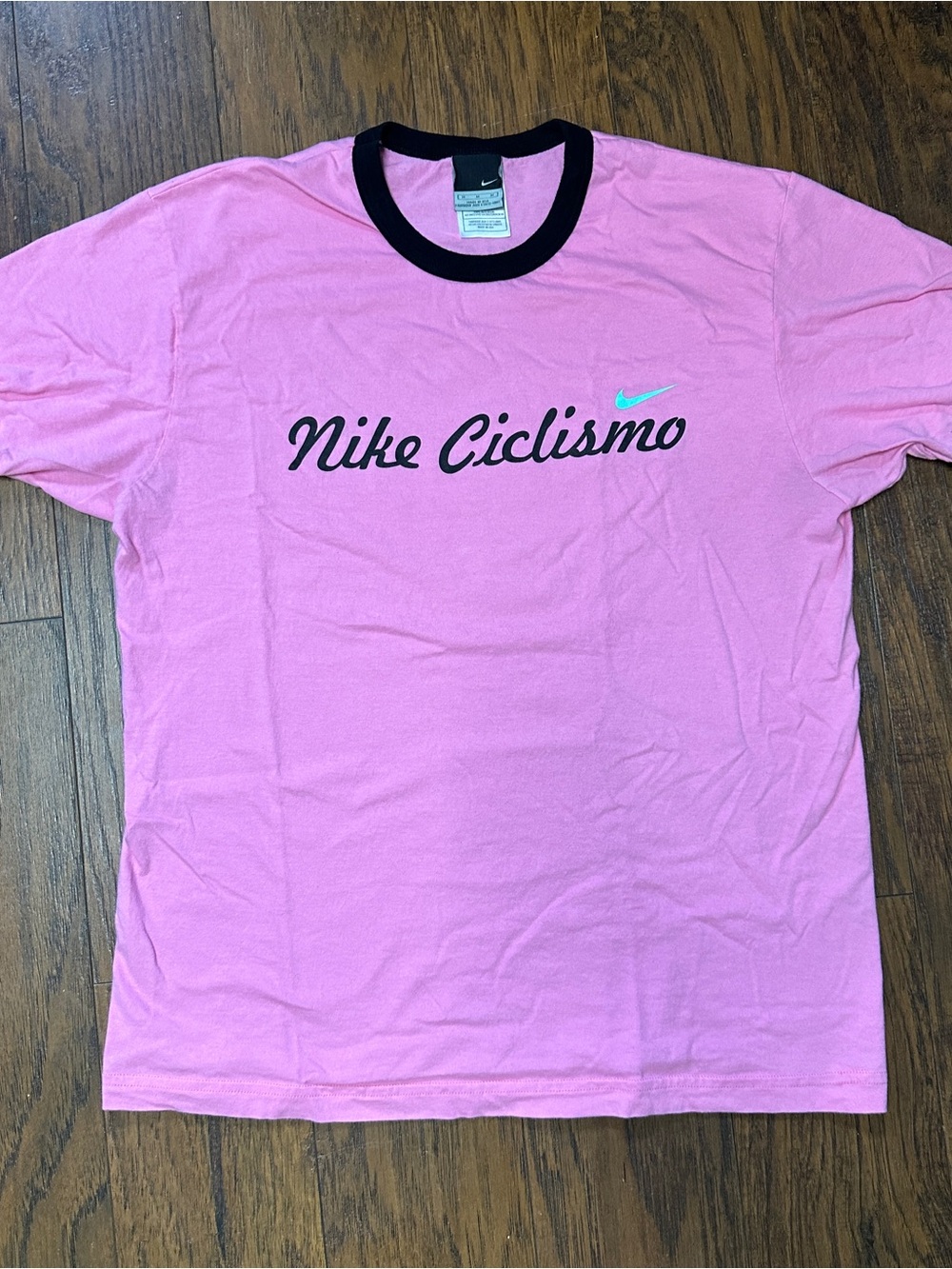 Vintage Nike cycling pink tee womens medium